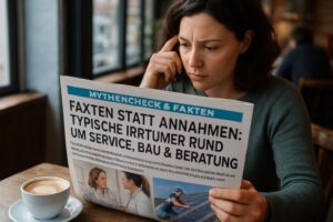 Fakten statt Annahmen: Typische Irrtümer rund um Service, Bau & Beratung