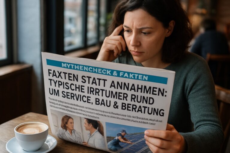 Fakten statt Annahmen: Typische Irrtümer rund um Service, Bau & Beratung